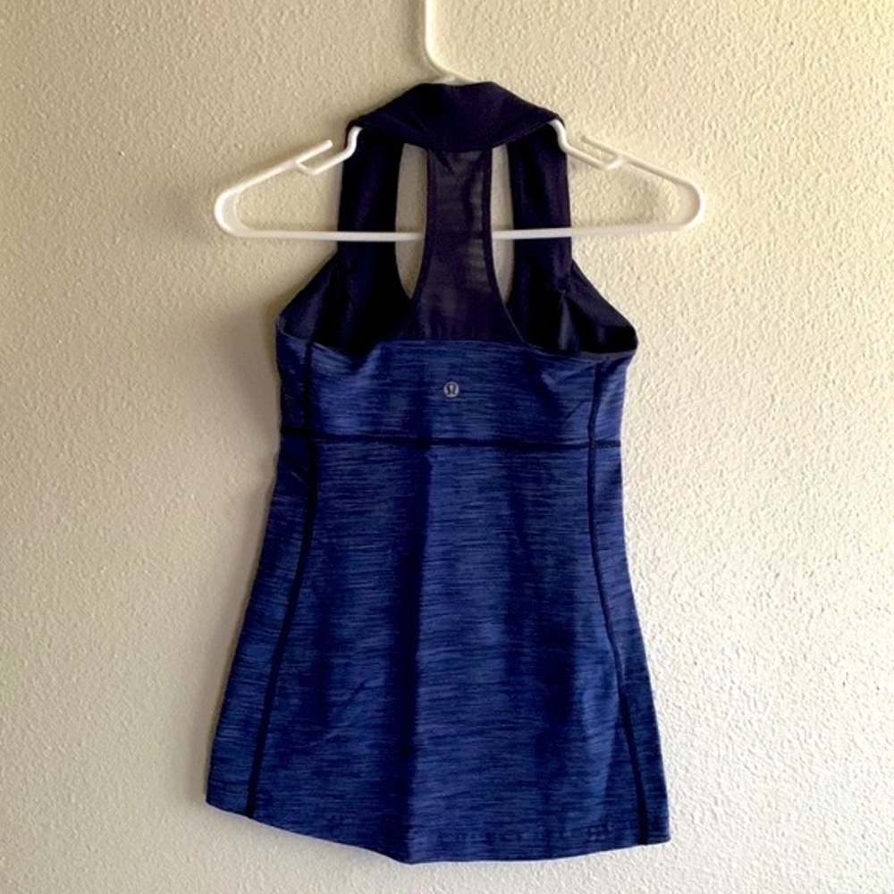 Lululemon Scoop Neck Tank *Luon Wee Are From Space Cadet Blue/Cadet Blue